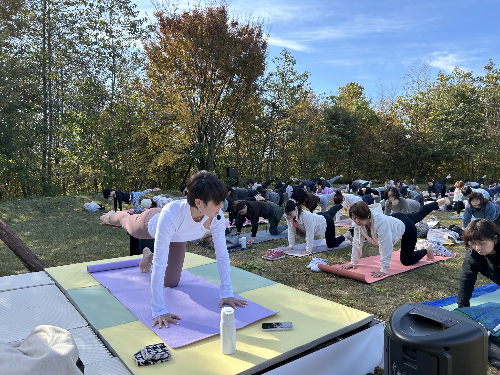 町田グリーンヨガフェスタin西園2025 開催報告 展望広場